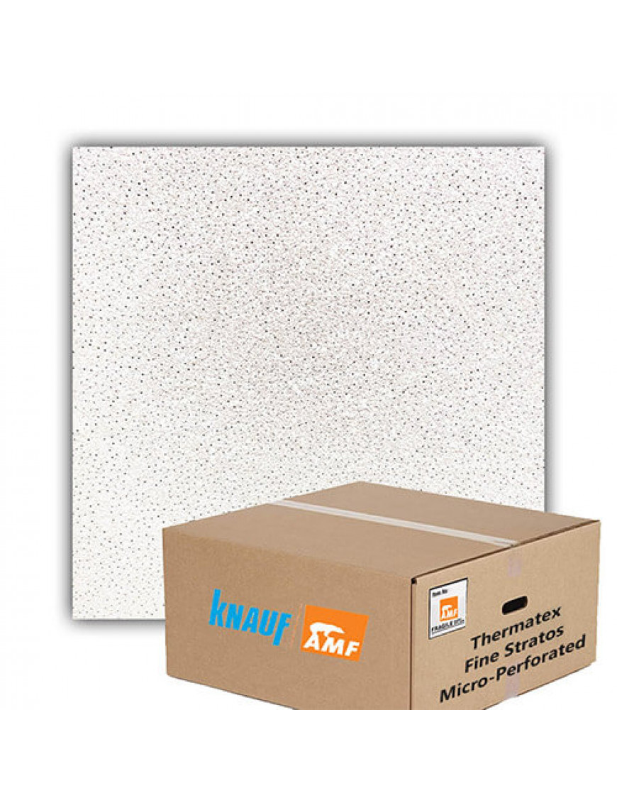 AMF Thermatex Feinstratos Perforated 600mm x 600mm Board Edge - Box of 16 ceiling tiles