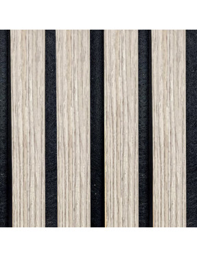 Wooden Slat Wall Panel 2400mm x 600mm - Silver Oak